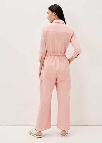 Phase Eight Jarah Denim Jumpsuit Rose USA | 1835904-RF